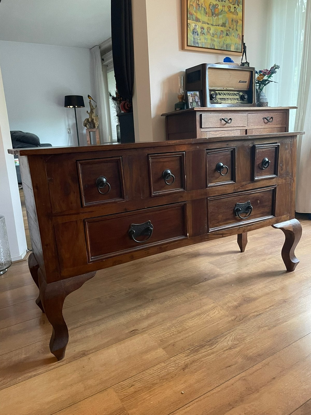 Dressoir met kleine beschadigingen, Huis en Inrichting, Kasten | Dressoirs, Ophalen, Gebruikt, 100 tot 150 cm, Met lade(s)