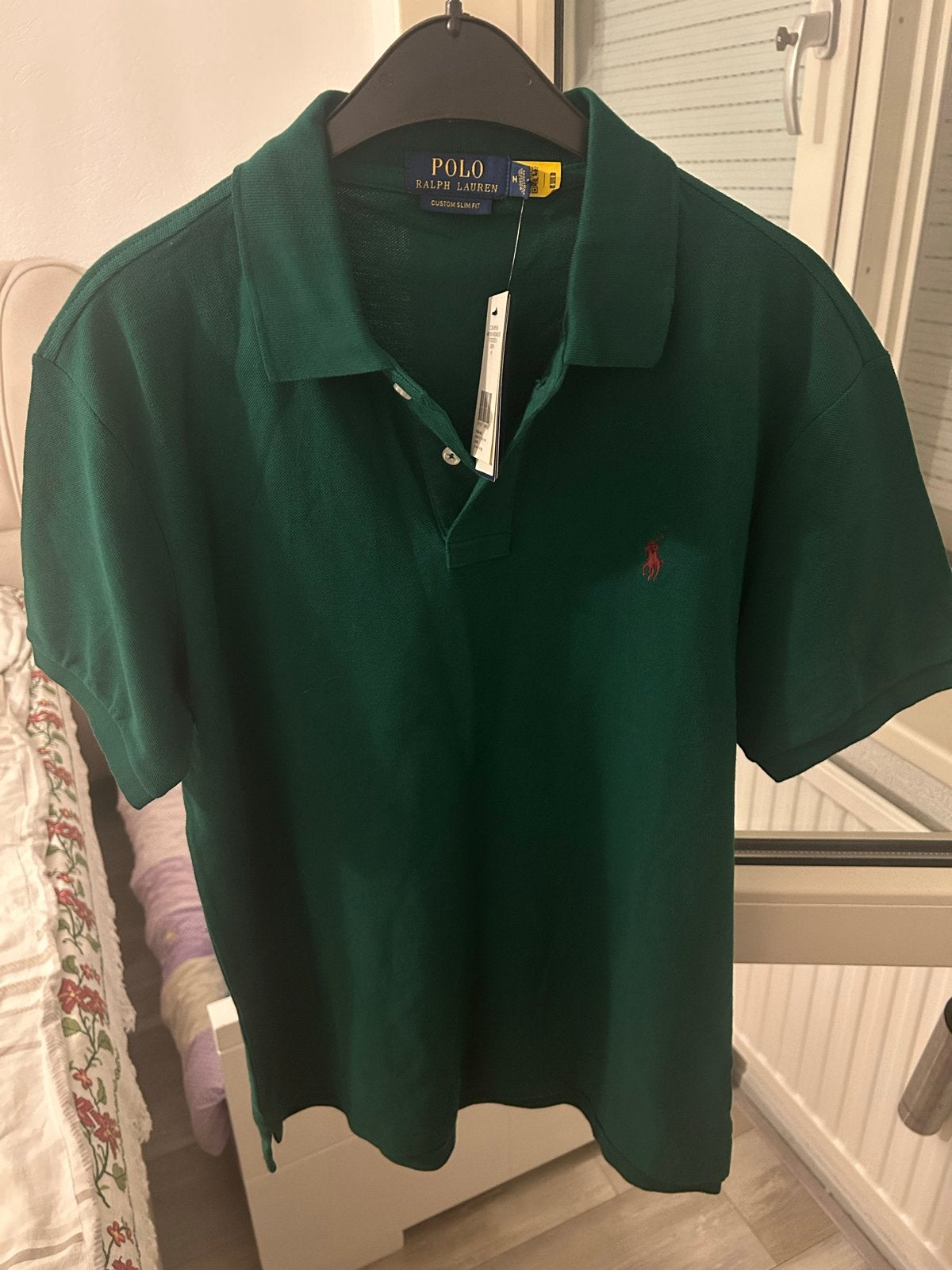 Polo Ralph Lauren Polo Shirt - Donkergroen - Maat M, Kleding | Heren, Polo's, Ophalen of Verzenden, Nieuw, Maat 48/50 (M), Groen