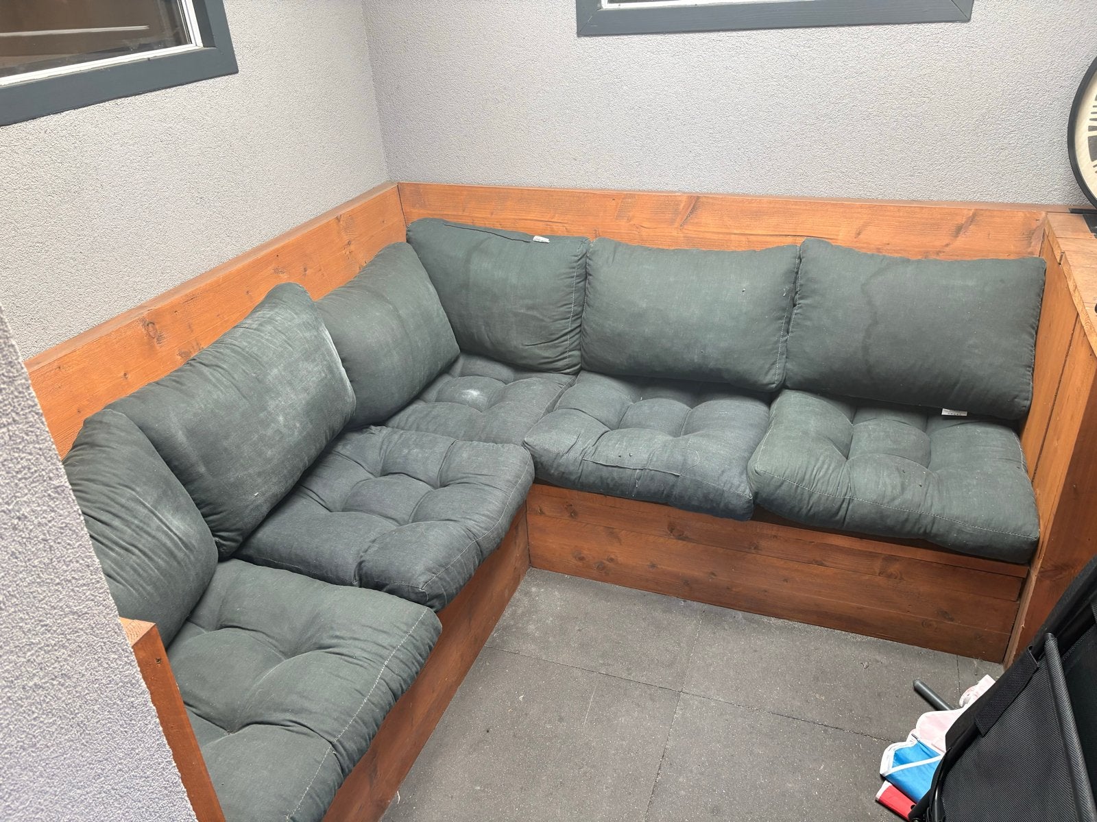 Gebruikte tuinkussens voor loungebank, Tuin en Terras, Tuinmeubel-accessoires, Ophalen, Gebruikt