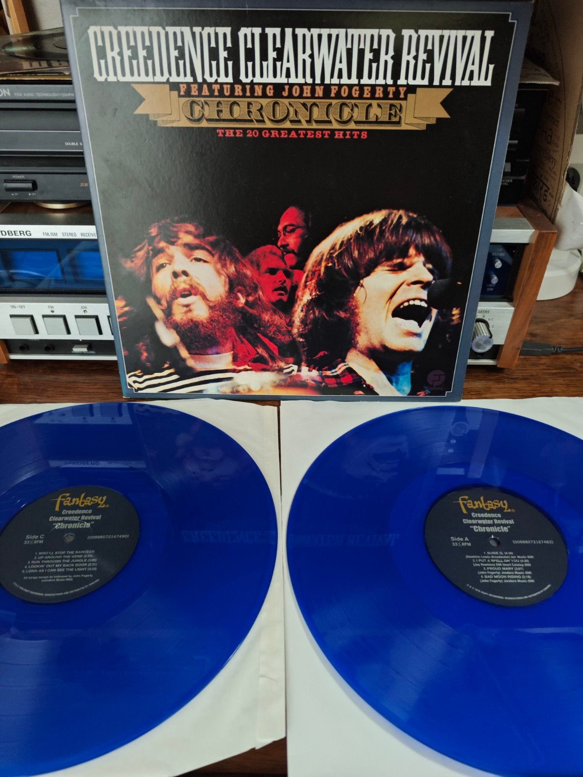 Creedence Clearwater Revival - Chronicle (Blauw Vinyl), Complilatie, Ophalen of Verzenden, Zo goed als nieuw, 12 inch