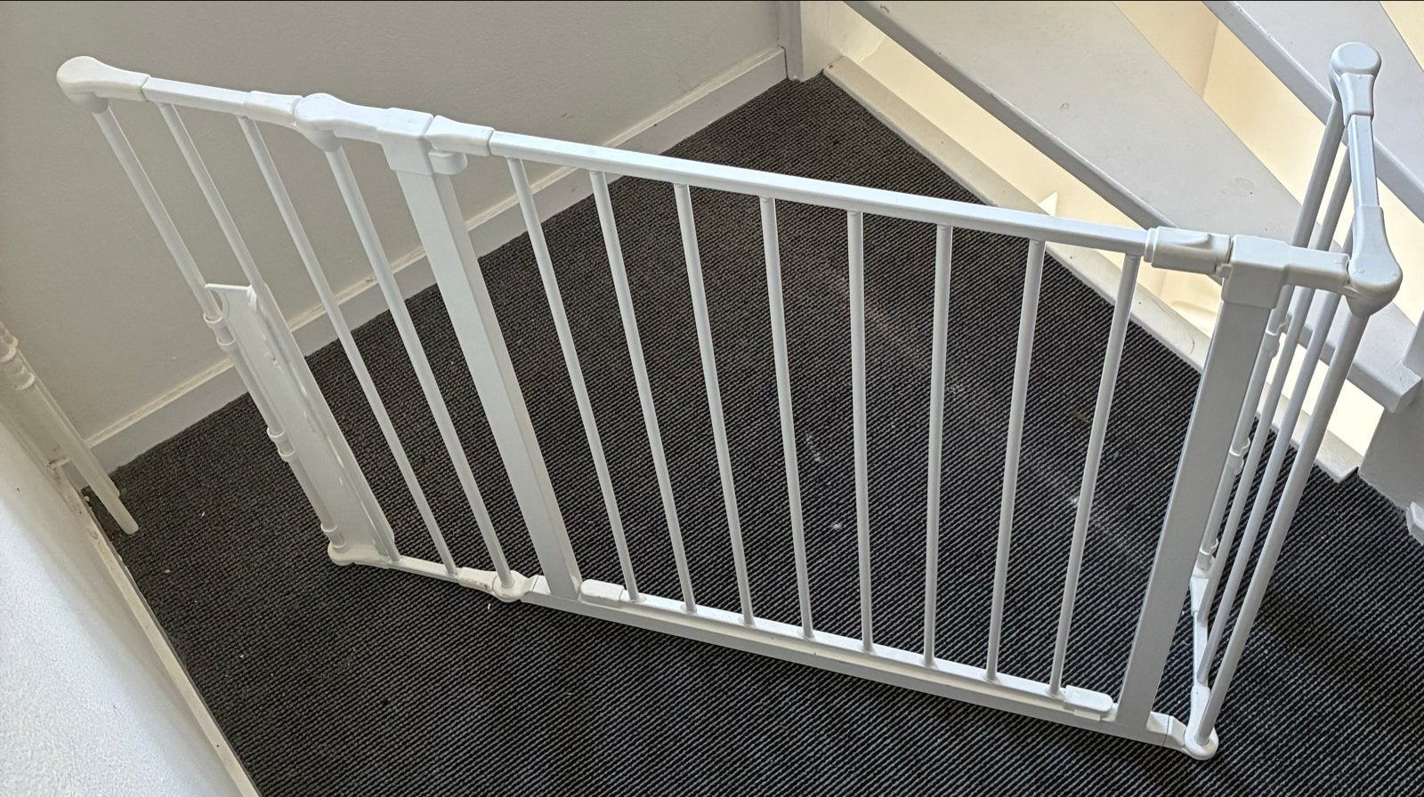 Wit metalen klemhekje BabyDan flex S, Ophalen, Gebruikt, 100 tot 115 cm, Klemhekje