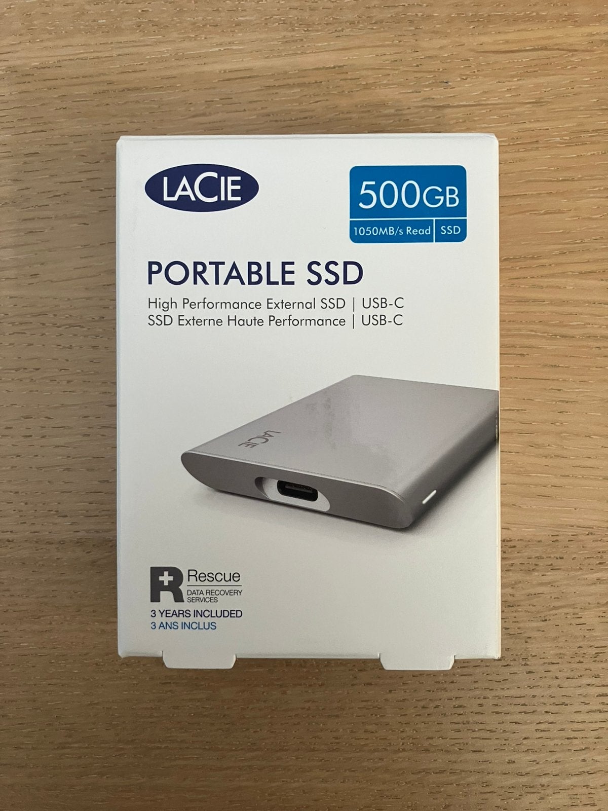 LaCie Portable SSD 500GB, Computers en Software, Harde schijven, SSD, Zo goed als nieuw, Laptop, 500GB