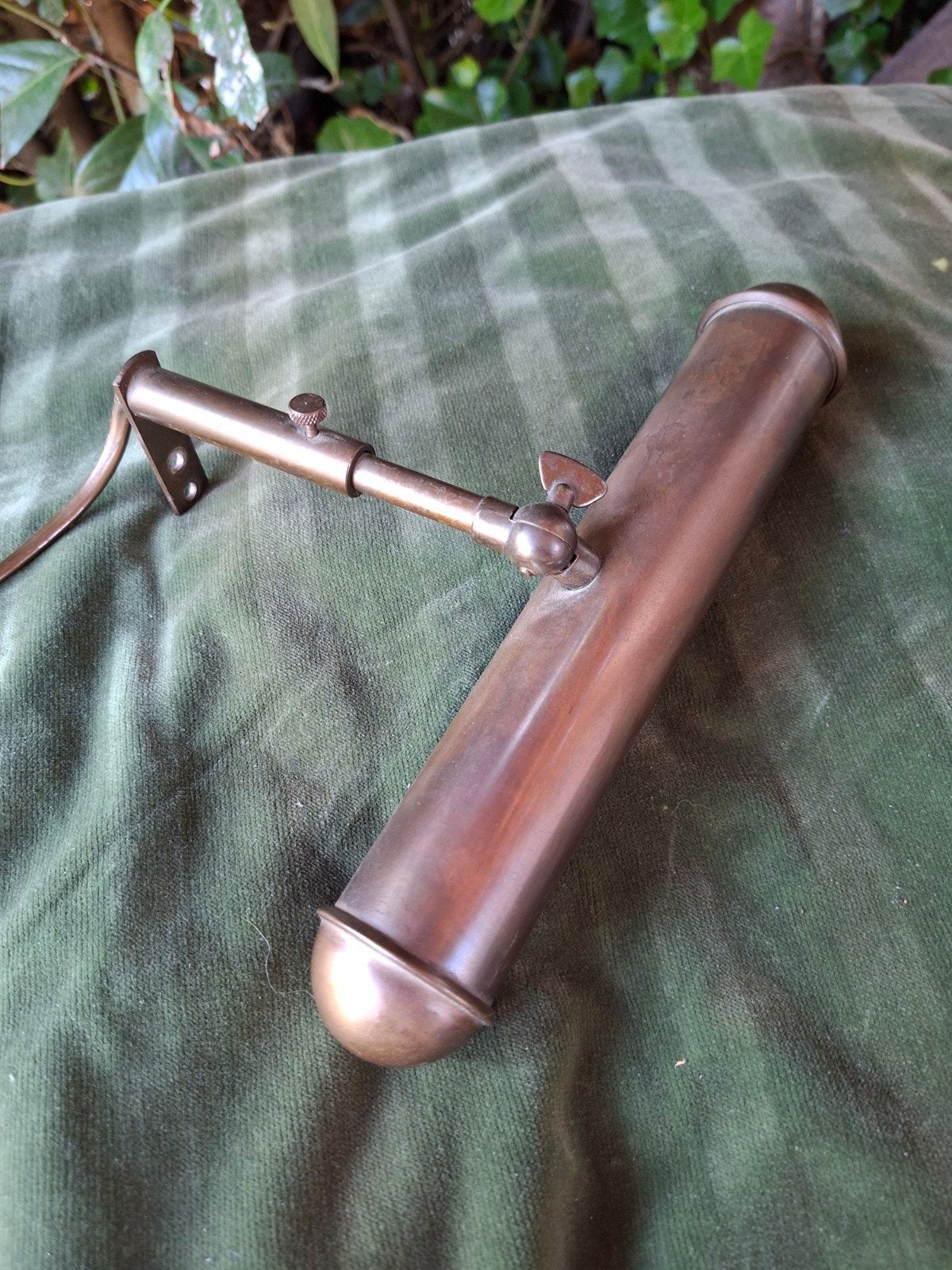 Vintage schilderij lamp ,oude lamp, Ophalen of Verzenden