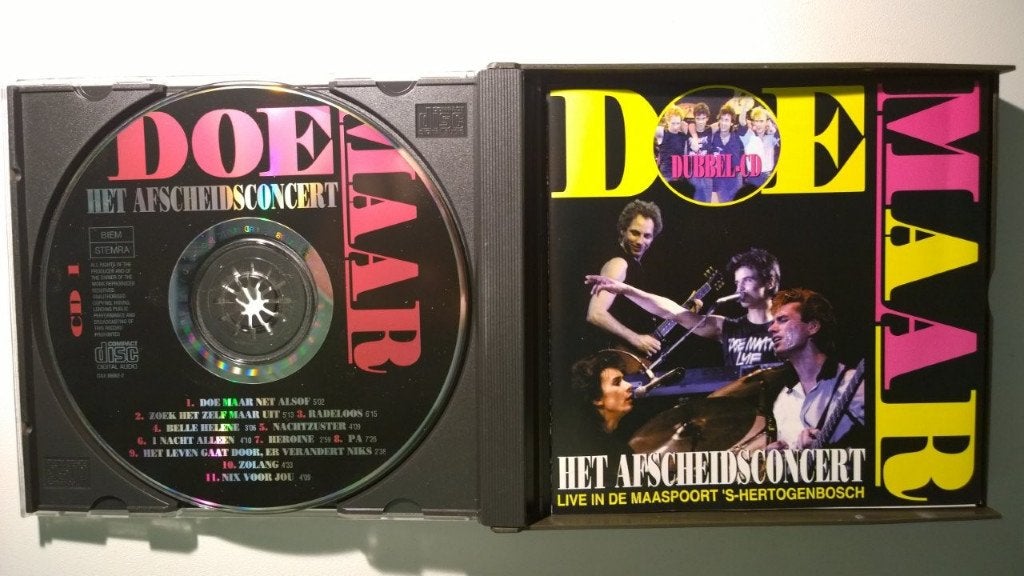 Doe Maar ‎- Het Afscheidsconcert, Cd's en Dvd's, Ophalen of Verzenden, Zo goed als nieuw, Pop, Album