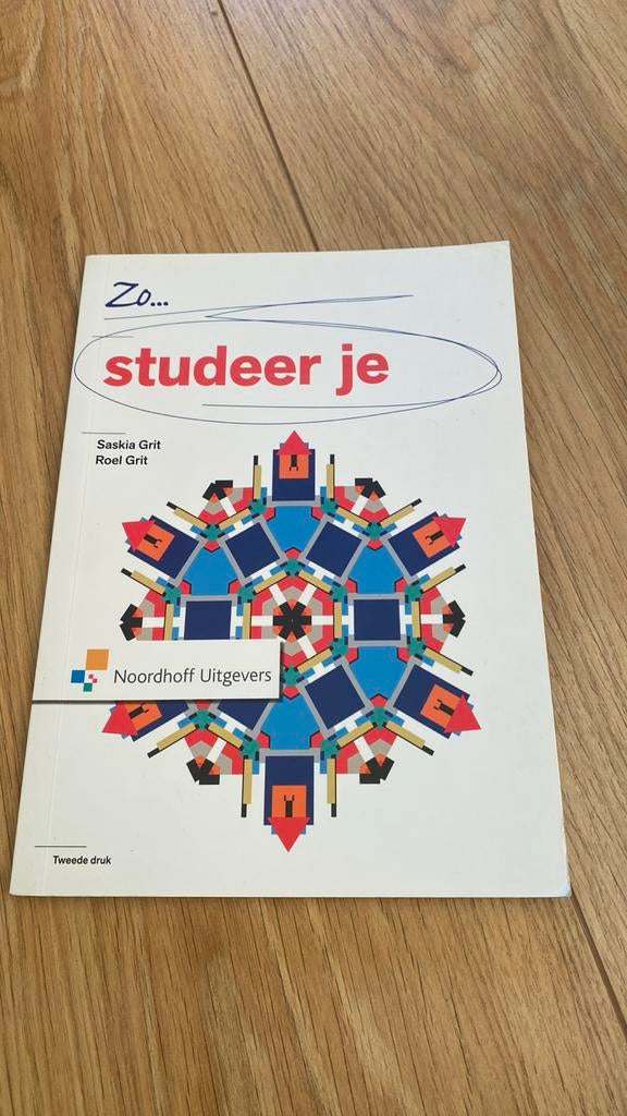 Zo studeer je - Saskia Grit & Roel Grit (Noordhoff), Ophalen of Verzenden, Zo goed als nieuw, MBO