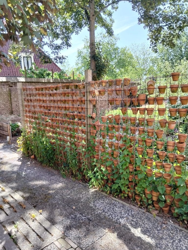 TERRACOTTA POTJES, Tuin en Terras, Bloempotten, Ophalen, Gebruikt, Rond, Balkon