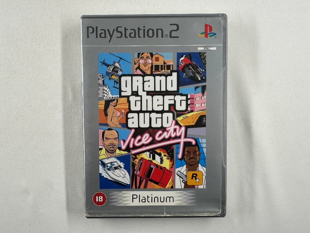 GTA Grand Theft Auto Vice City Playstation 2 Platinum - PS2, Avontuur en Actie, Gebruikt, Vanaf 18 jaar, 1 speler