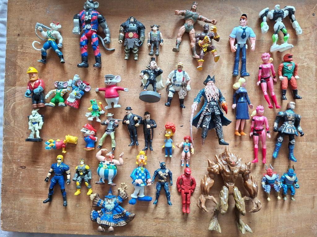 41 figuren, strip, tv, film, spel en allerlei, Verzamelen, Ophalen of Verzenden, Gebruikt
