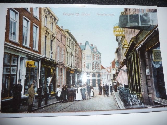 2 foto's BERGEN OP ZOOM - FORTUINSTRAAT en "DE KETEL", Antiek en Kunst, Kunst | Tekeningen en Foto's, Ophalen