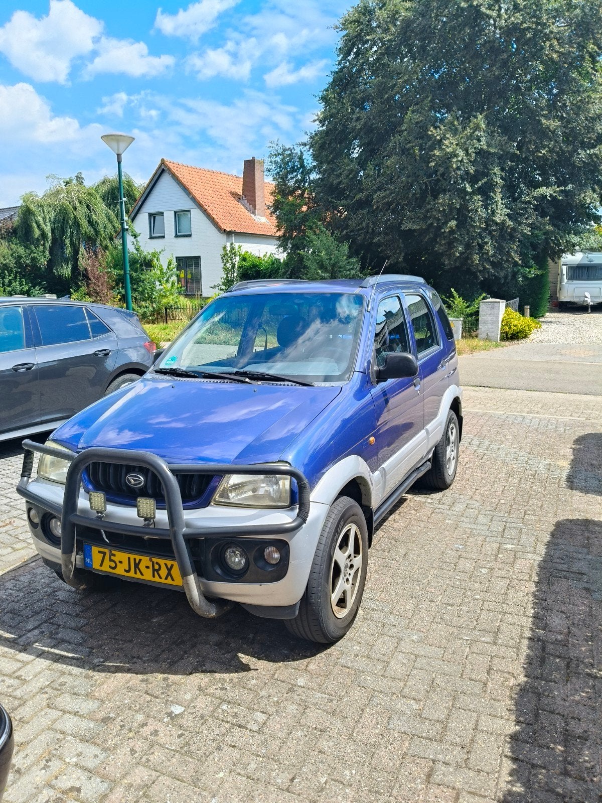 Daihatsu Terios 1.3 DX 2002 Blauw, Auto's, Daihatsu, 13 km/l, 1350 kg, Stof, 40 €/maand
