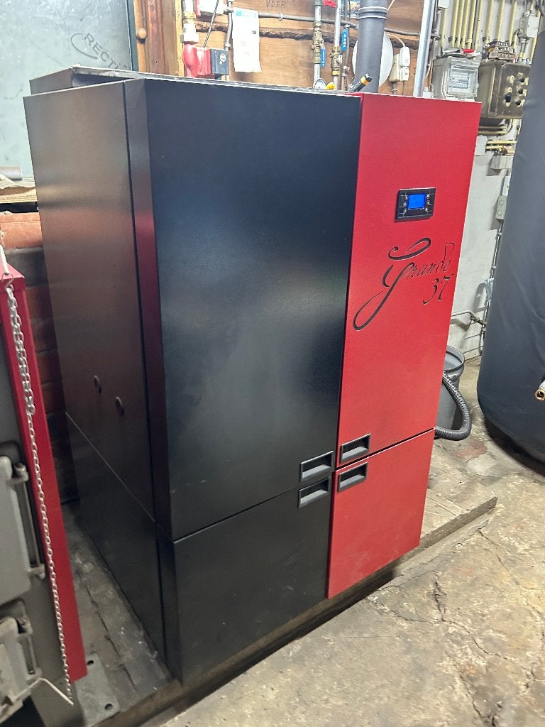 Pelletkachel 37kw, Ophalen, Zo goed als nieuw, Gas, Pelletkachel