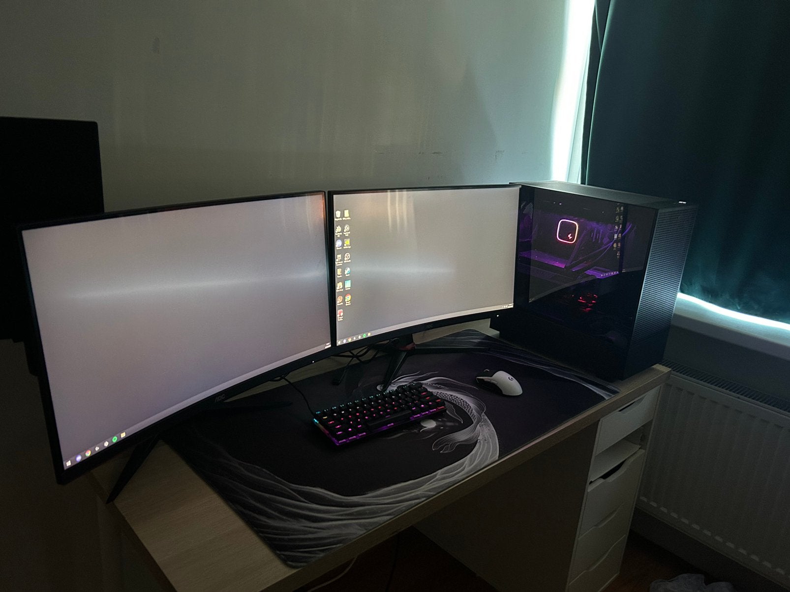 2 AOC 240HZ 27 INCH 0.5MS Monitoren, Minder dan 1 ms, Zo goed als nieuw, HDMI, 201 Hz of meer