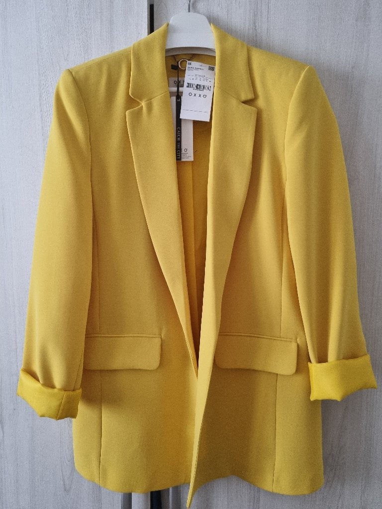 OXXO blazer / jasje / jack geel - Maat L - EU 40 - NIEUW, Geel, Maat 42/44 (L), Nieuw, Ophalen of Verzenden