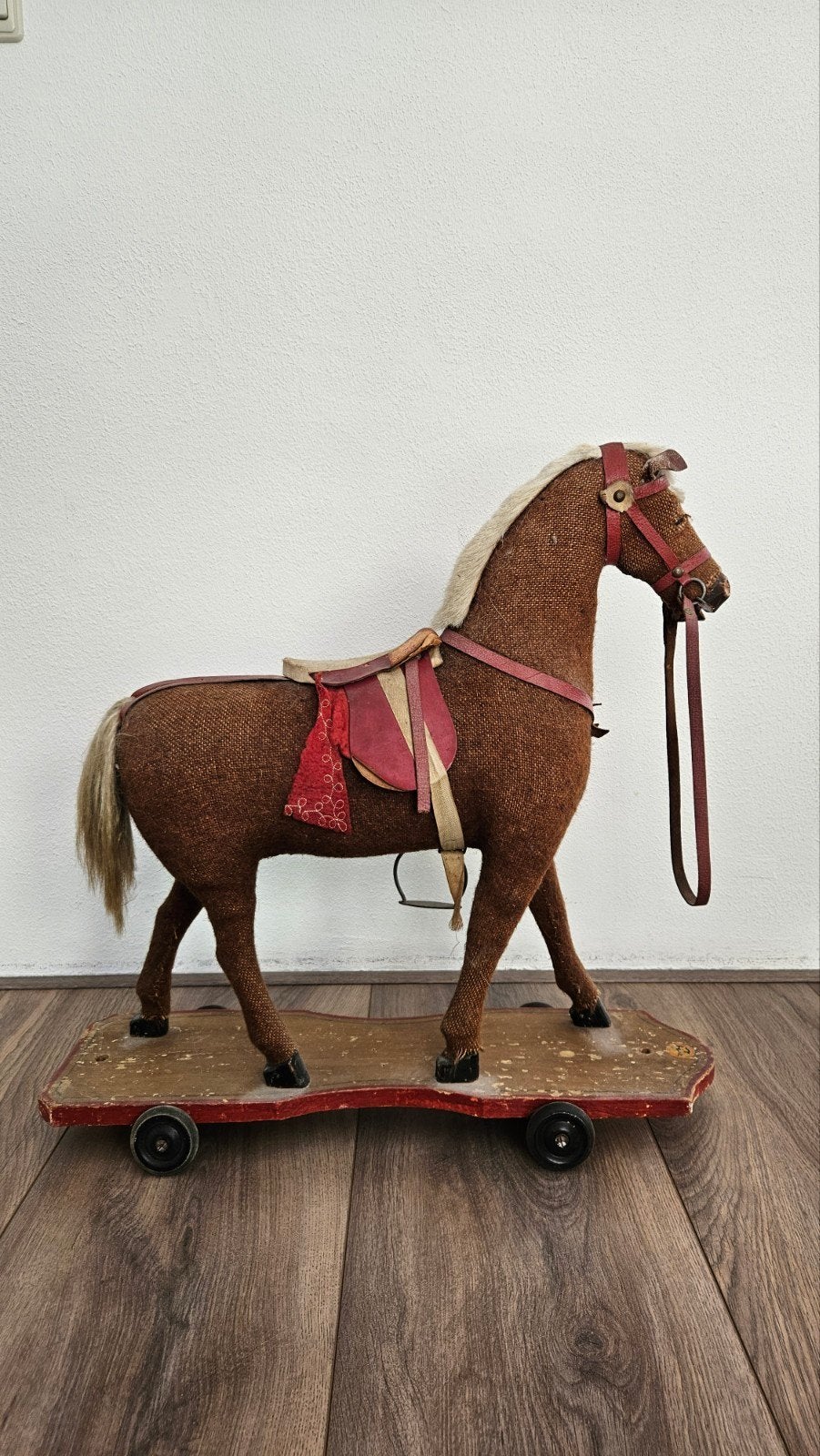 Antiek houten speelgoedpaard op wielen, Antiek en Kunst, Antiek | Speelgoed, Ophalen