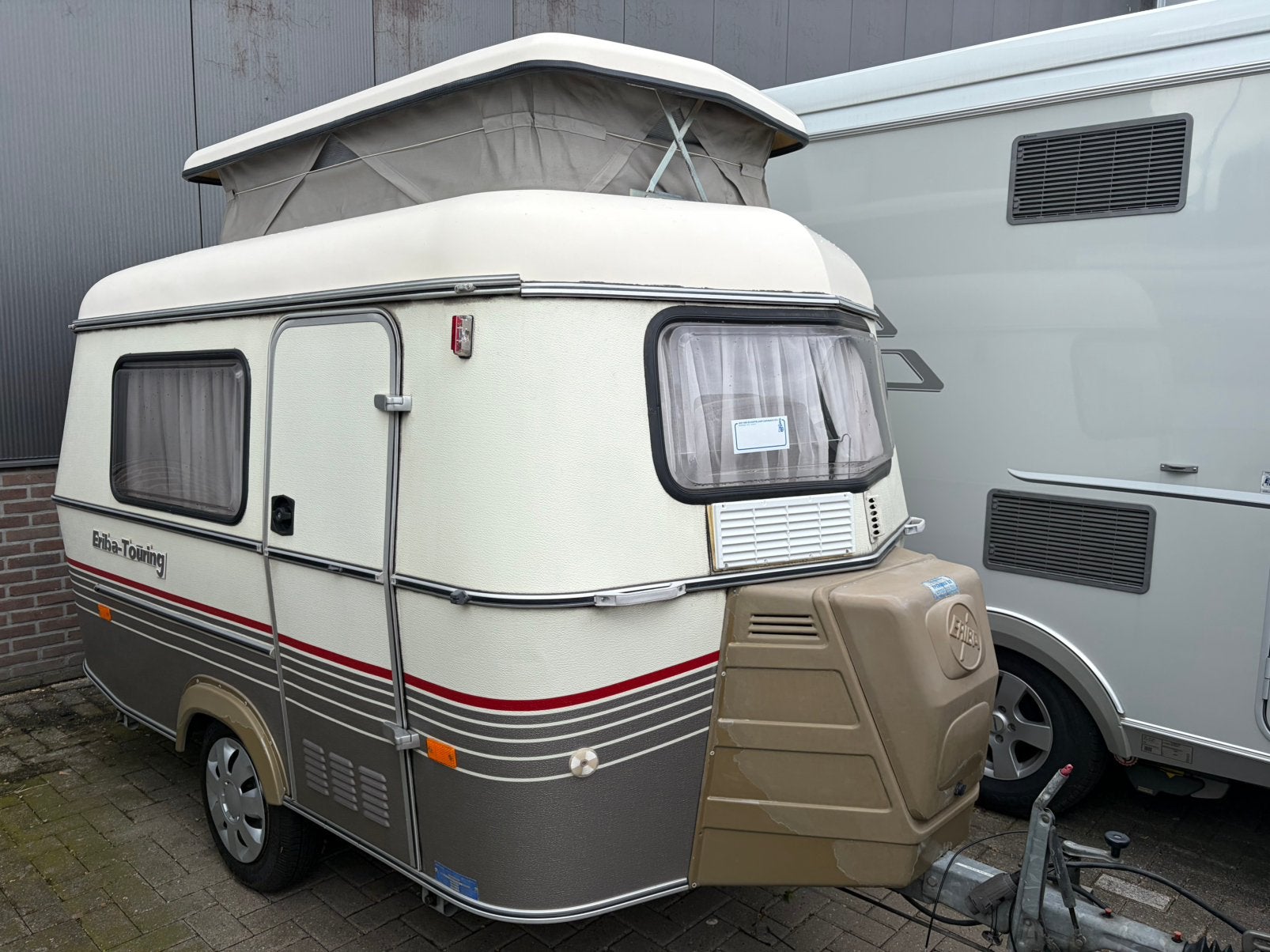 ERIBA PUCK 1994 IN ORIGINELE NETTE STAAT, Caravans en Kamperen, Caravans, Bedrijf, Tot en met 3, Tot 500 kg, Eriba