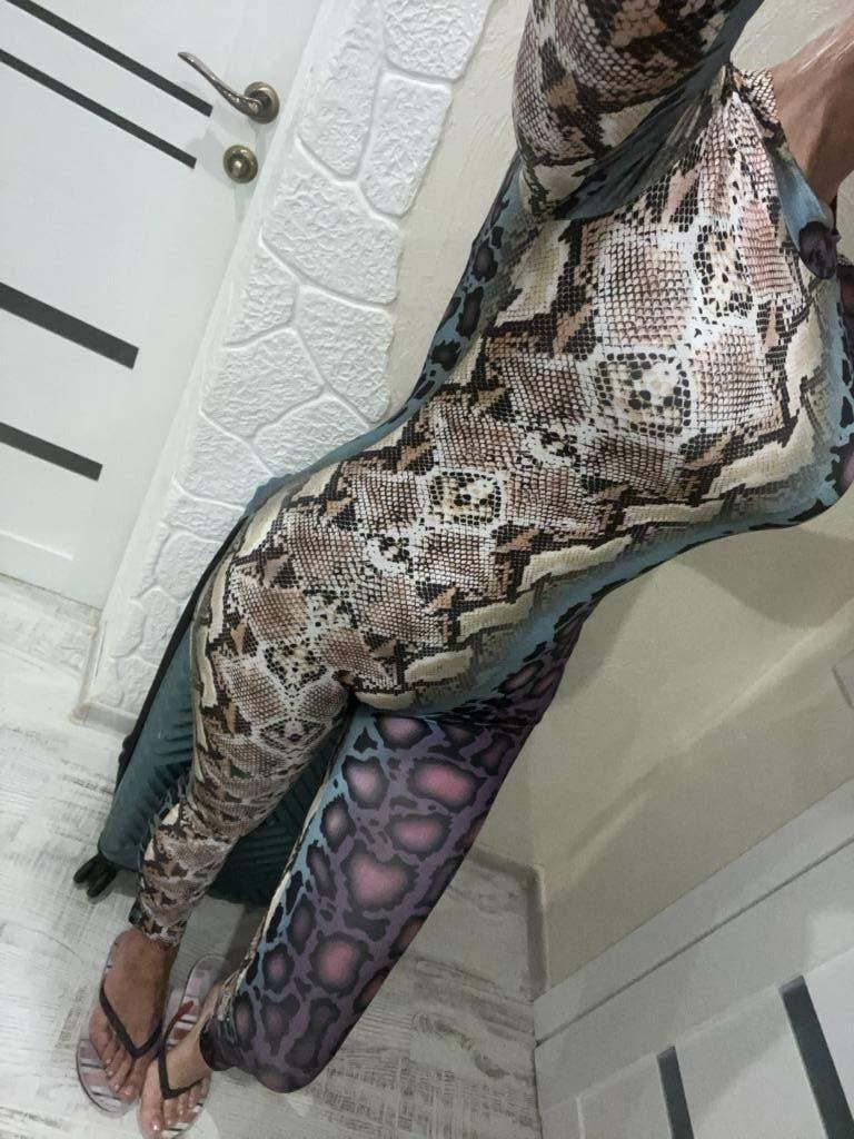 Ondeugende Sexy snake print jump suite nieuw maat L of M, Kleding | Dames, Verzenden, Nieuw, Maat 38/40 (M), Overige kleuren
