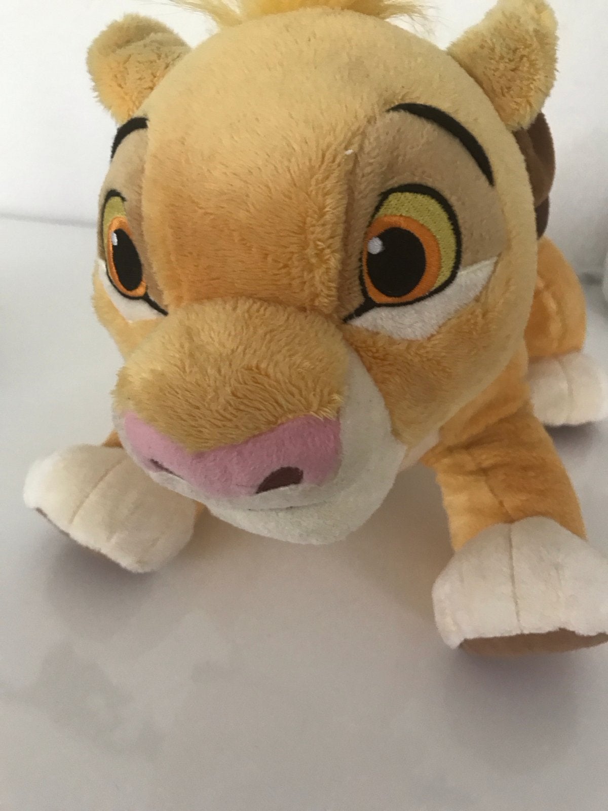 Disney Simba knuffel uit De Leeuwenkoning, Oranje, Disney, Ophalen of Verzenden, Zo goed als nieuw