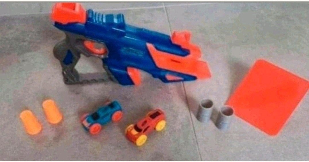 Nerf Nitro lanceerbaan speelset ZGAN, Ophalen of Verzenden, Zo goed als nieuw
