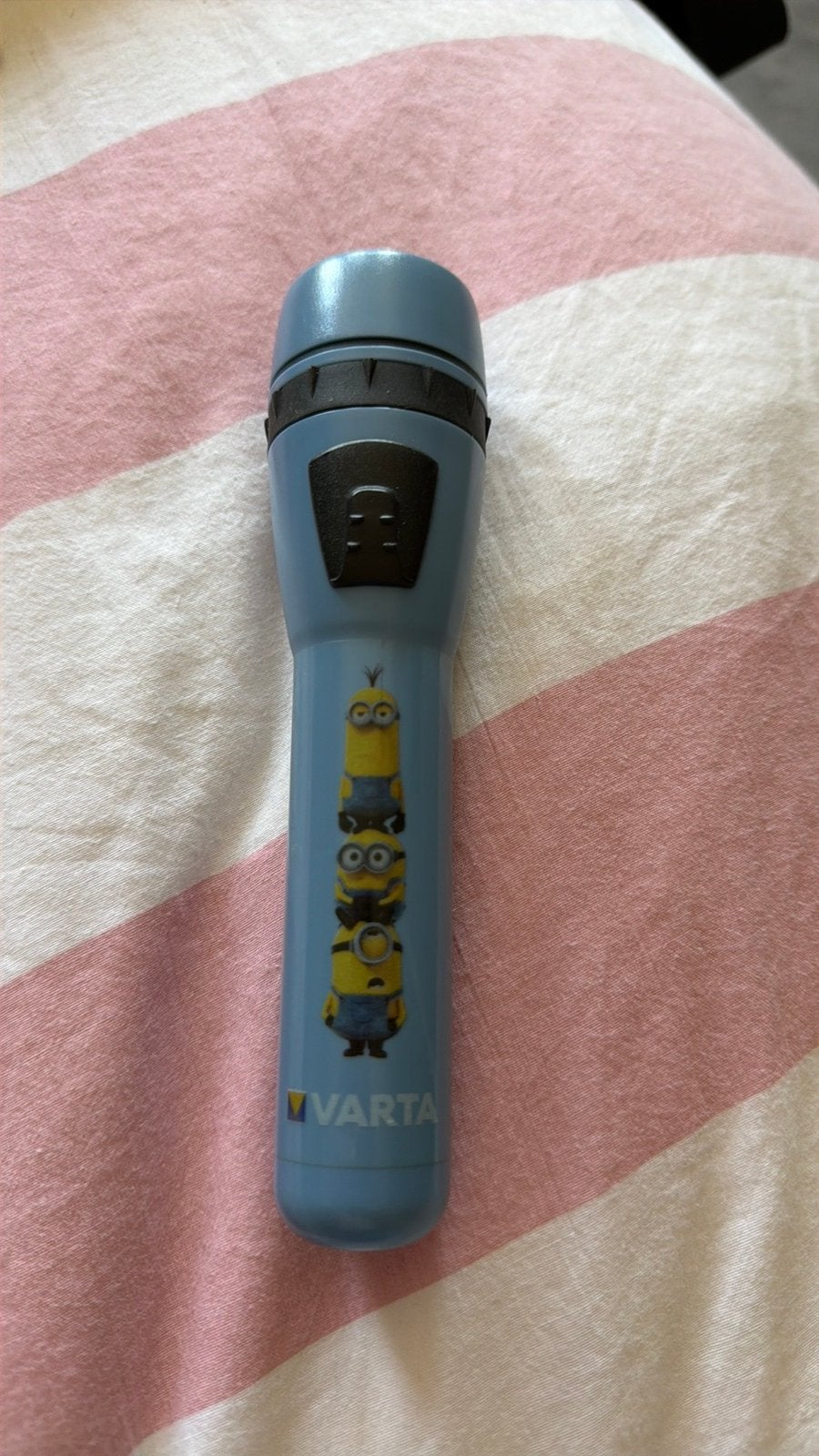 Zaklamp kind Varta Minions blauw, Ophalen of Verzenden, Zo goed als nieuw, Batterij