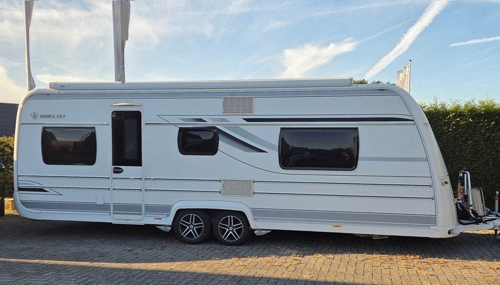 Fendt Brillant 650 TF, bj 2017, airco-mover-level-luifel, Caravans en Kamperen, Rondzit, Fietsenrek, Omvormbare zithoek, Particulier