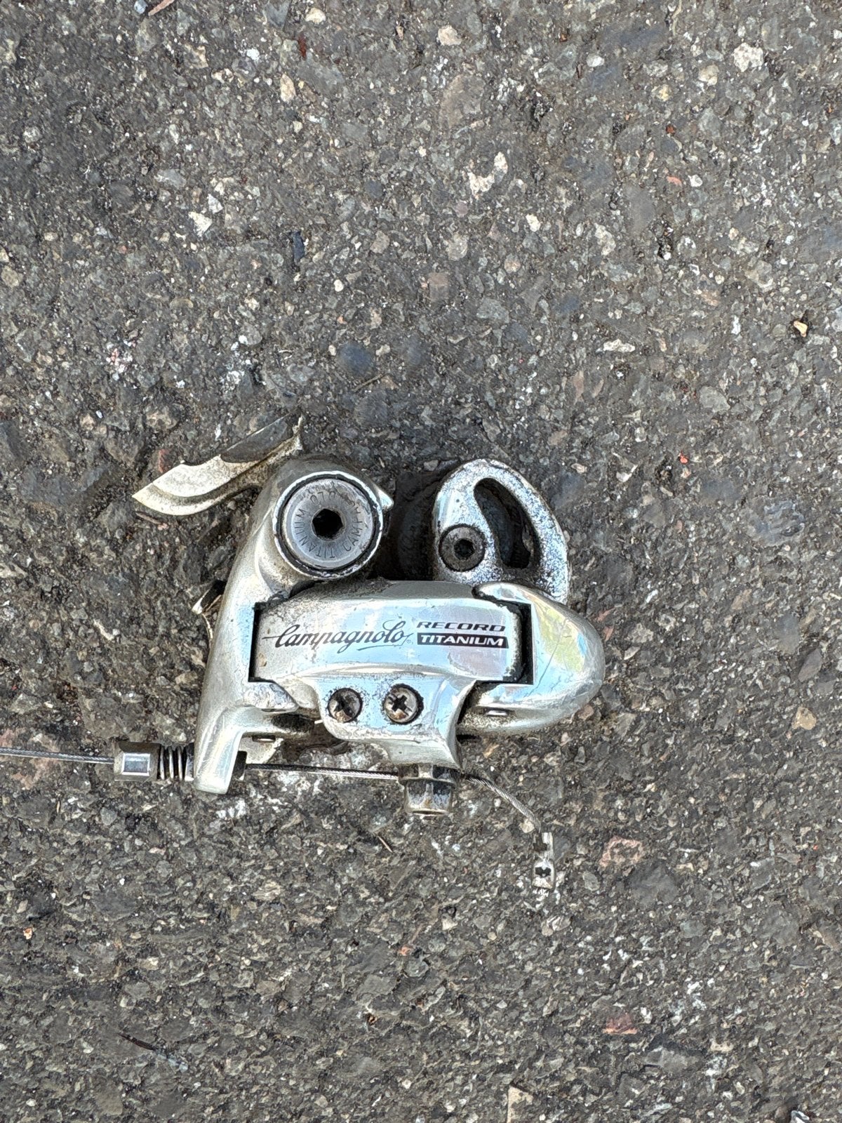 Campagnolo Record Titanium Derailleur, Fietsen en Brommers, Fietsonderdelen, Gebruikt, Ophalen of Verzenden, A, S