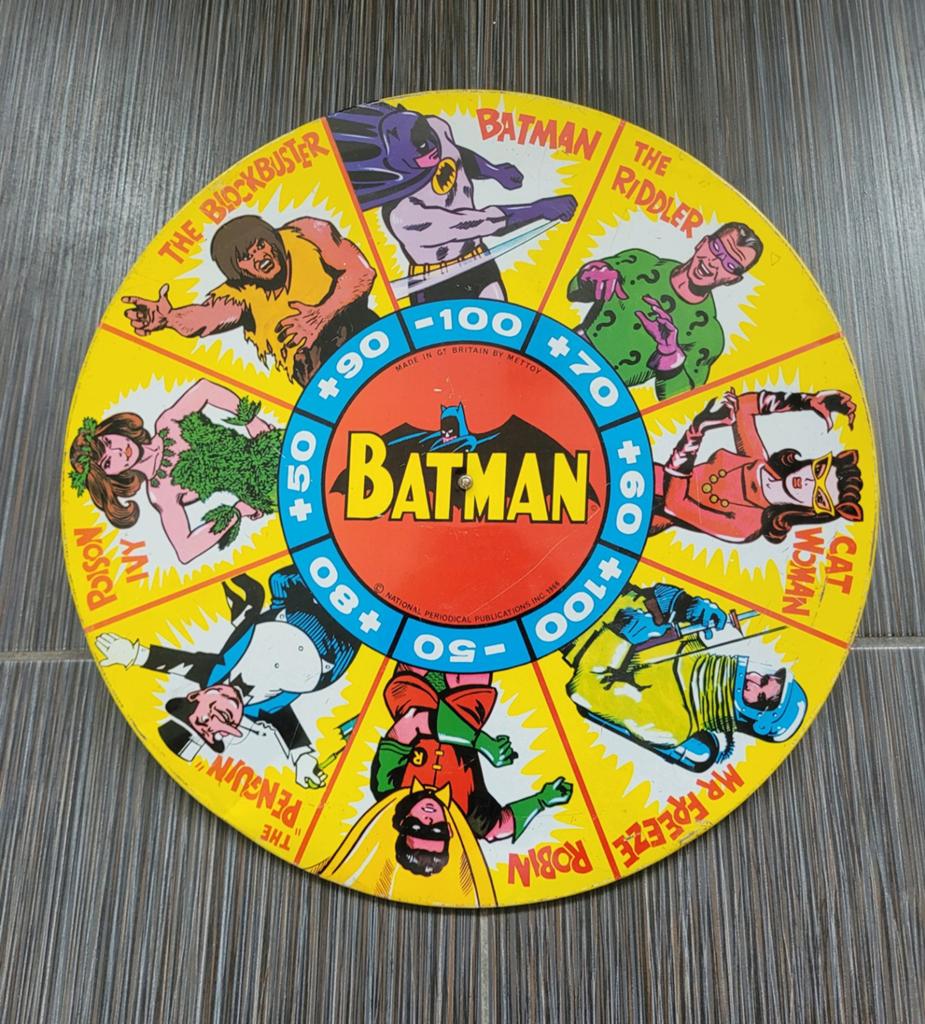 Origineel Vintage Batman Draaidart-doelspel - Mettoy 1966, Verzamelen, Ophalen of Verzenden, Gebruikt, Film, Actiefiguur of Pop