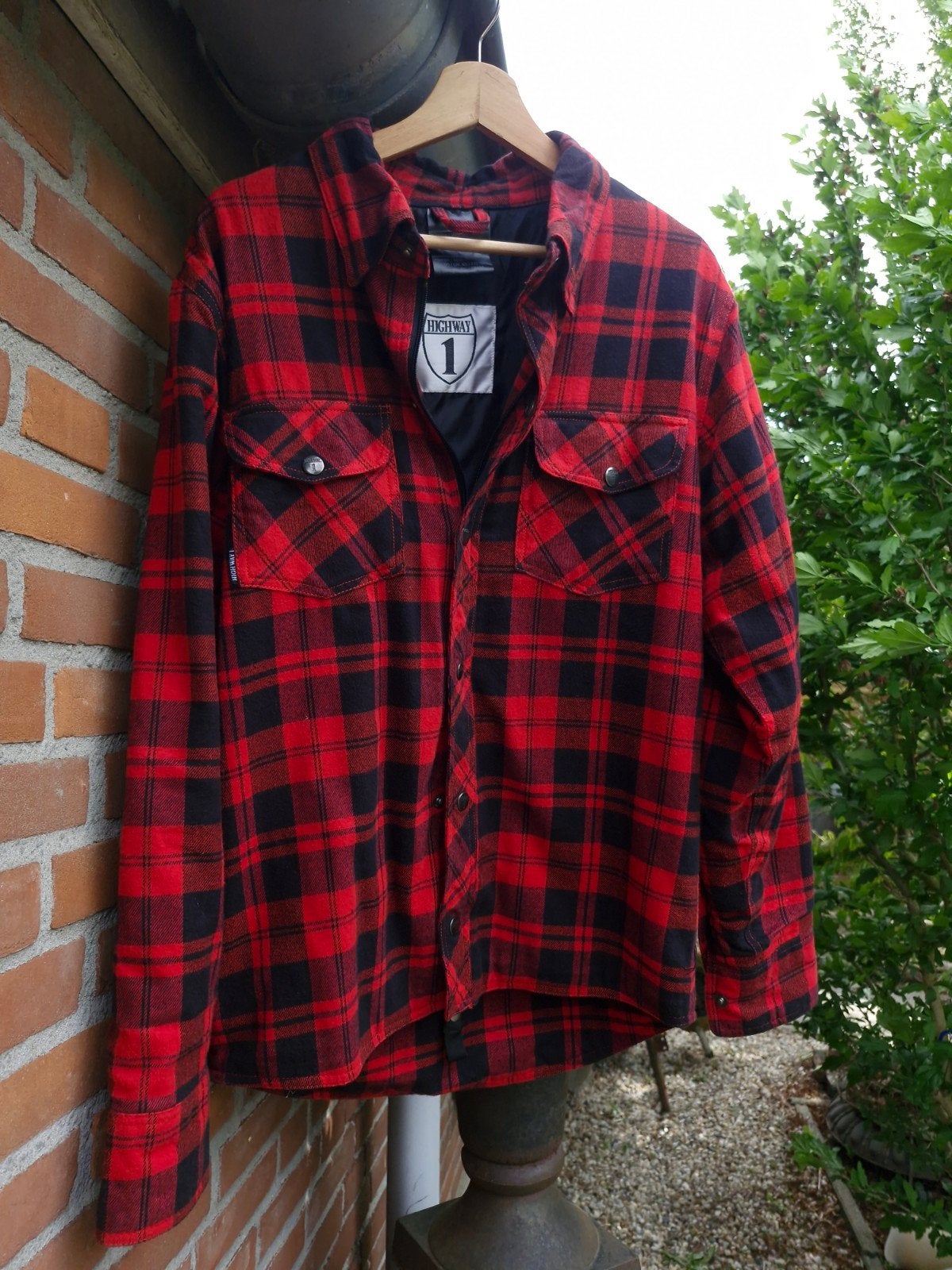 Highway 1 bikerhemd ruitmotief damesmaat 38, herenmaat 50, Motoren, Kleding | Motorkleding, Verzenden, Dames, Jas | textiel, Highway 1