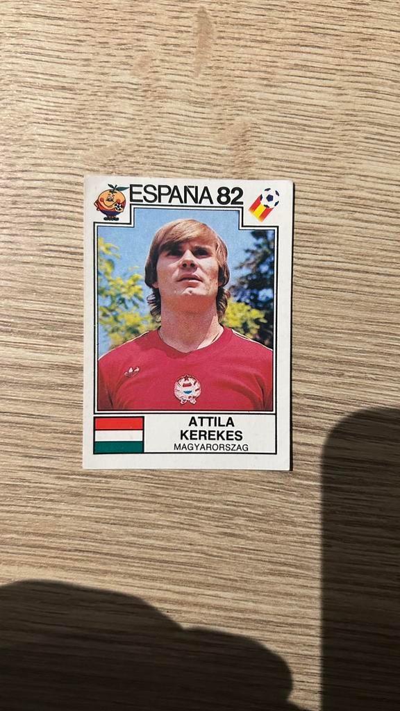 Panini Espana 82 plaatje Attila Kerekes WK 1982, Verzenden, Gebruikt, Sticker