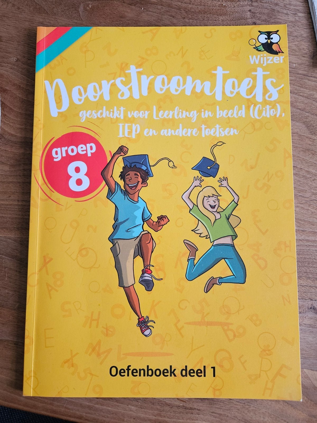 Doorstroomtoets Oefenboek deel 1 Groep 8 Wijzer, Ophalen of Verzenden, Zo goed als nieuw, Overige niveaus