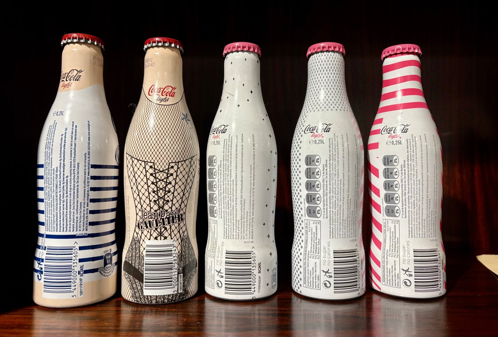 Coca-Cola Light Designer Flessen - Jean Paul Gaultier & Karl, Verzenden, Nieuw
