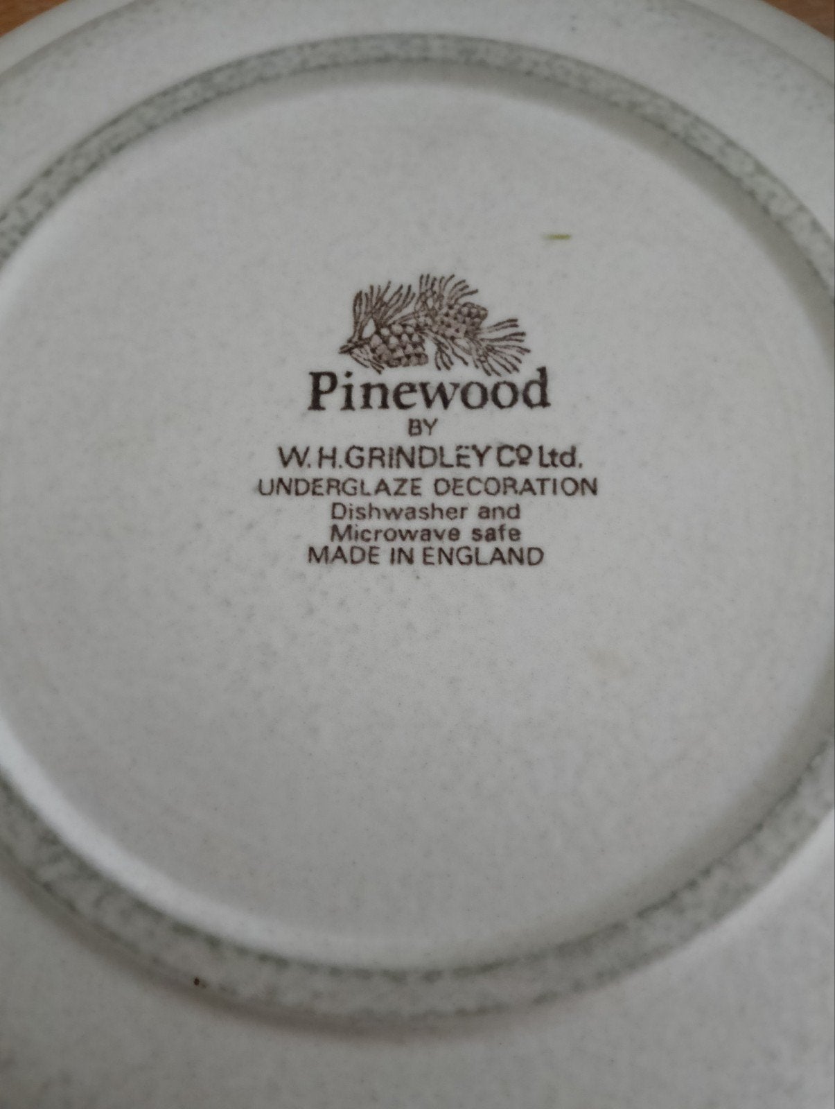 Vintage Pinewood bord van W.H. Grindley Co Ltd., Ophalen