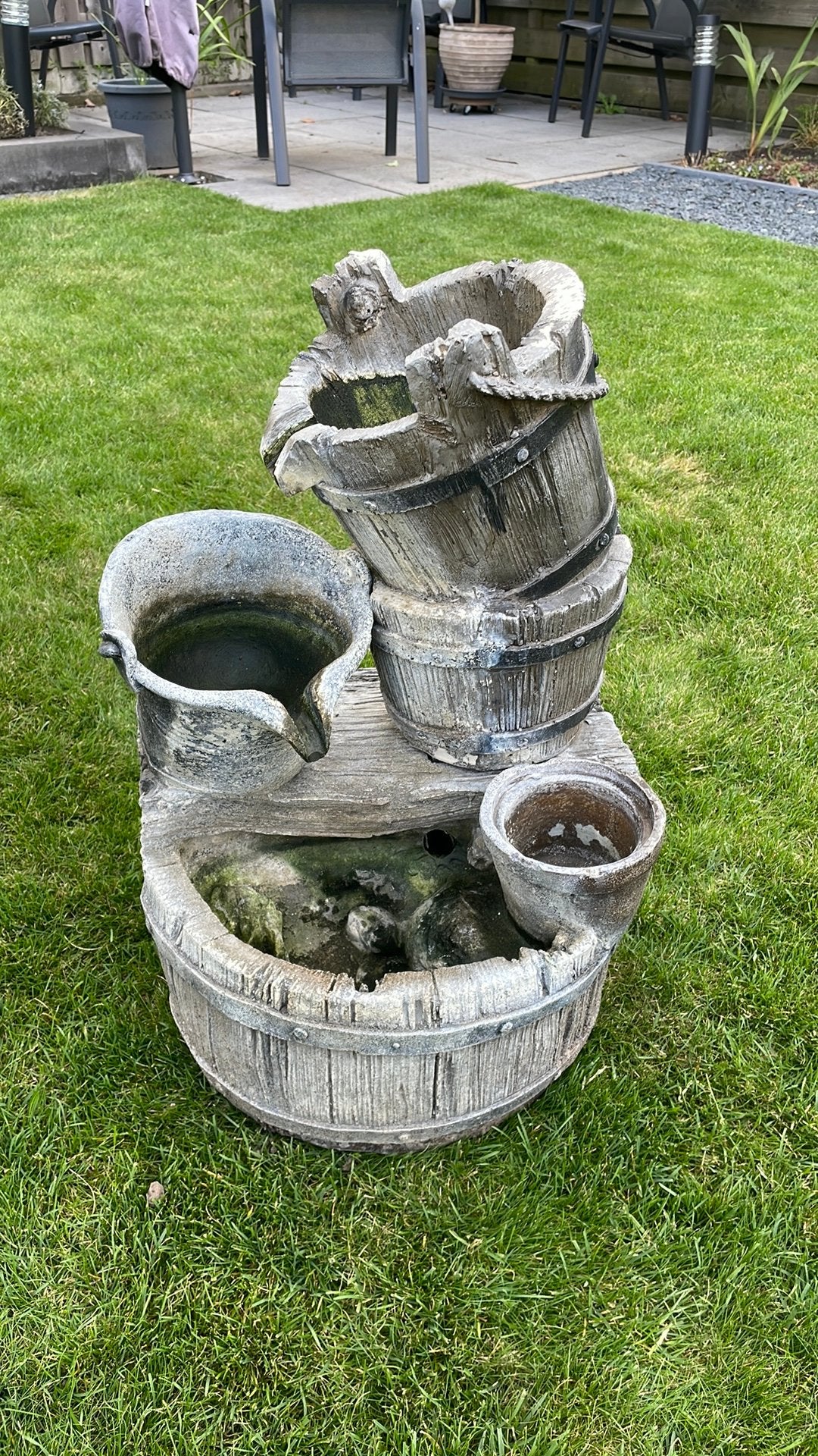 Gratis ophalen, Tuin en Terras, Ophalen, Gebruikt, Kunststof, Waterornament