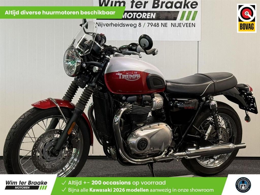 Triumph Bonneville T 100 Bud Ekins SE (bj 2020) 6,327 km, Motoren, Motoren | Triumph, 2 cilinders, Bedrijf, Meer dan 35 kW, Onbekend