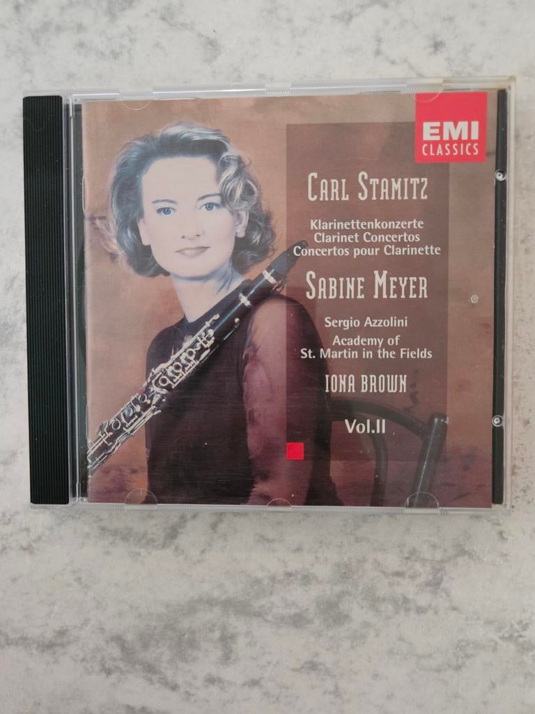 Carl Stamitz: Clarinet Concertos Vol. II – Sabine Meyer (EMI, Cd's en Dvd's, Ophalen of Verzenden, Zo goed als nieuw, Orkest of Ballet