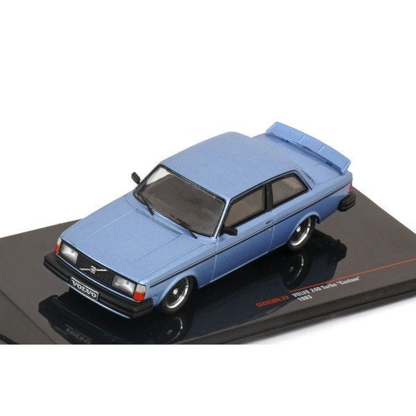 Volvo 240 Turbo Custom 1986 Blauw Modelauto 1/43 Ixo Models, Hobby en Vrije tijd, Modelauto's | 1:43, Overige merken, Ixo Models