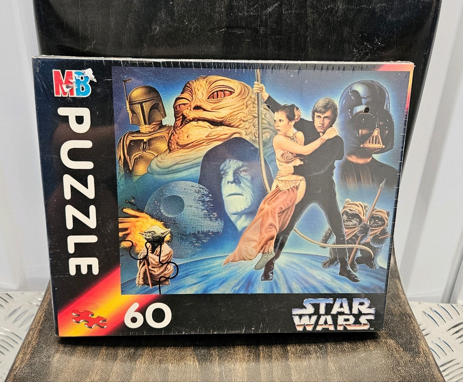 Vintage Star Wars Puzzel (MB) 60 Stukjes Retro Verzameling, Ophalen of Verzenden, Gebruikt