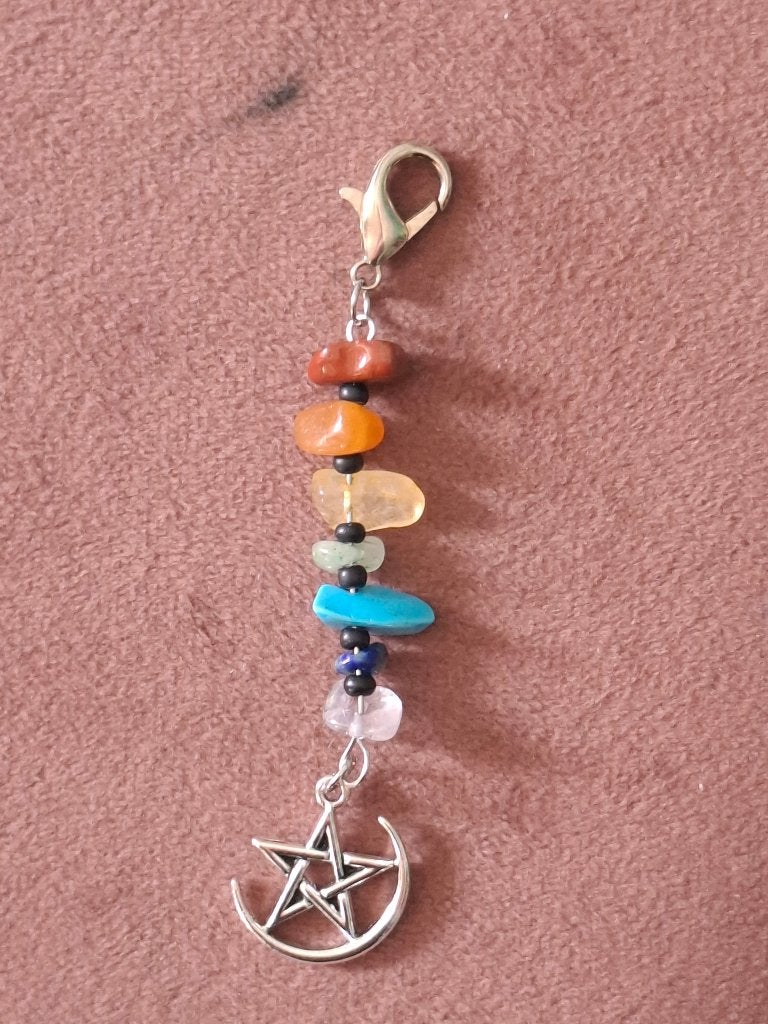 Hanger met natuursteentjes, Ophalen of Verzenden, Zo goed als nieuw, Overige kleuren, Overige materialen