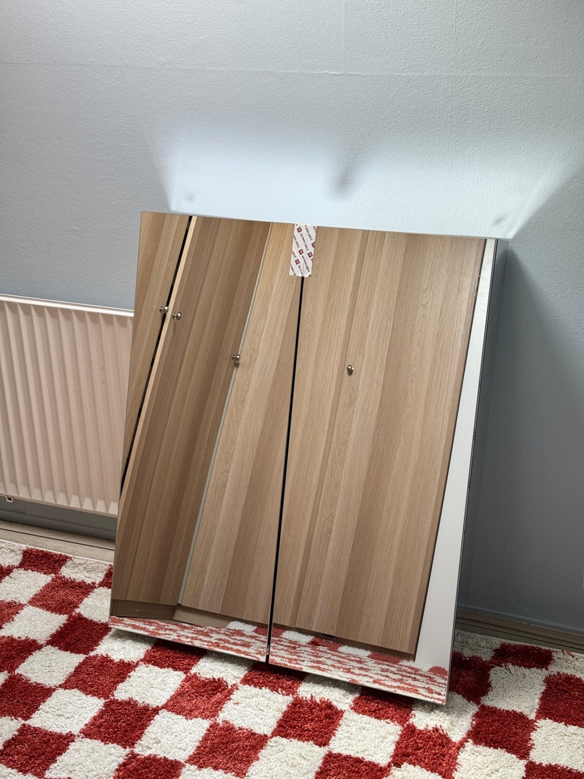 Spiegelkast met glazen planken 95x80x14 IKEA GODMORGON, Huis en Inrichting, Ophalen, Gebruikt, Minder dan 100 cm, Rechthoekig