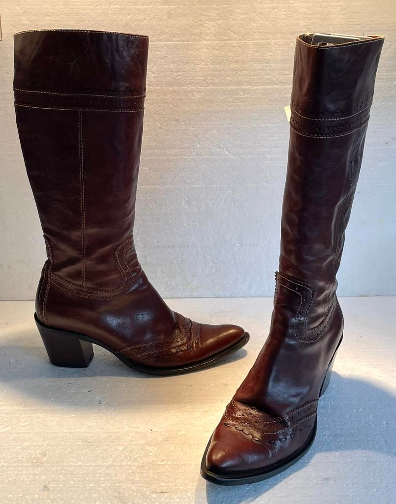 Bugatti Luigi Randolfi design hoge laarzen boots 41 bruin, Ophalen of Verzenden, Bruin, Hoge laarzen