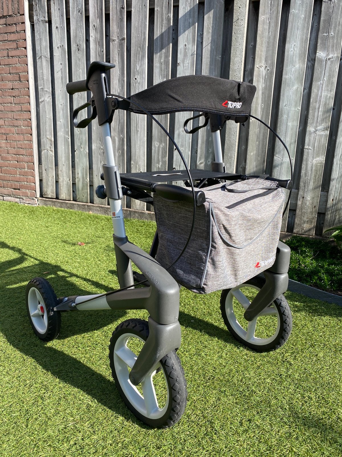 Rollator Topro Olympos ATR Slim Offroad + rugsteun + tas, Ophalen, Lichtgewicht, Gebruikt