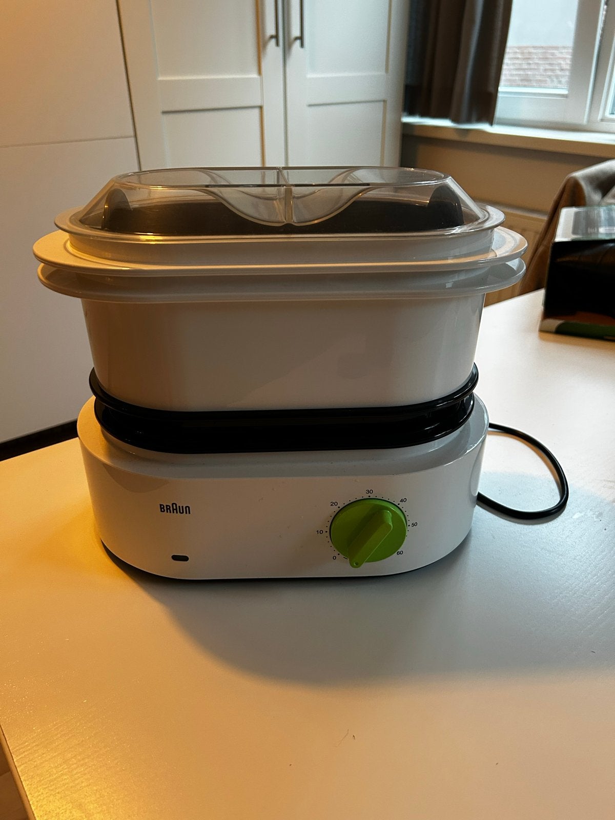 Braun Stoomkoker - Ideaal voor Gezond Koken, Ophalen of Verzenden, Zo goed als nieuw, Stoomreiniger