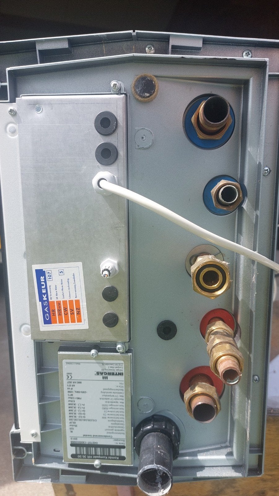 Intergas Kombi Kompakt HRE 36/30 CV-ketel 2013, Ophalen, Gebruikt, Hoog rendement (Hr), Cv-ketel of Combi-ketel