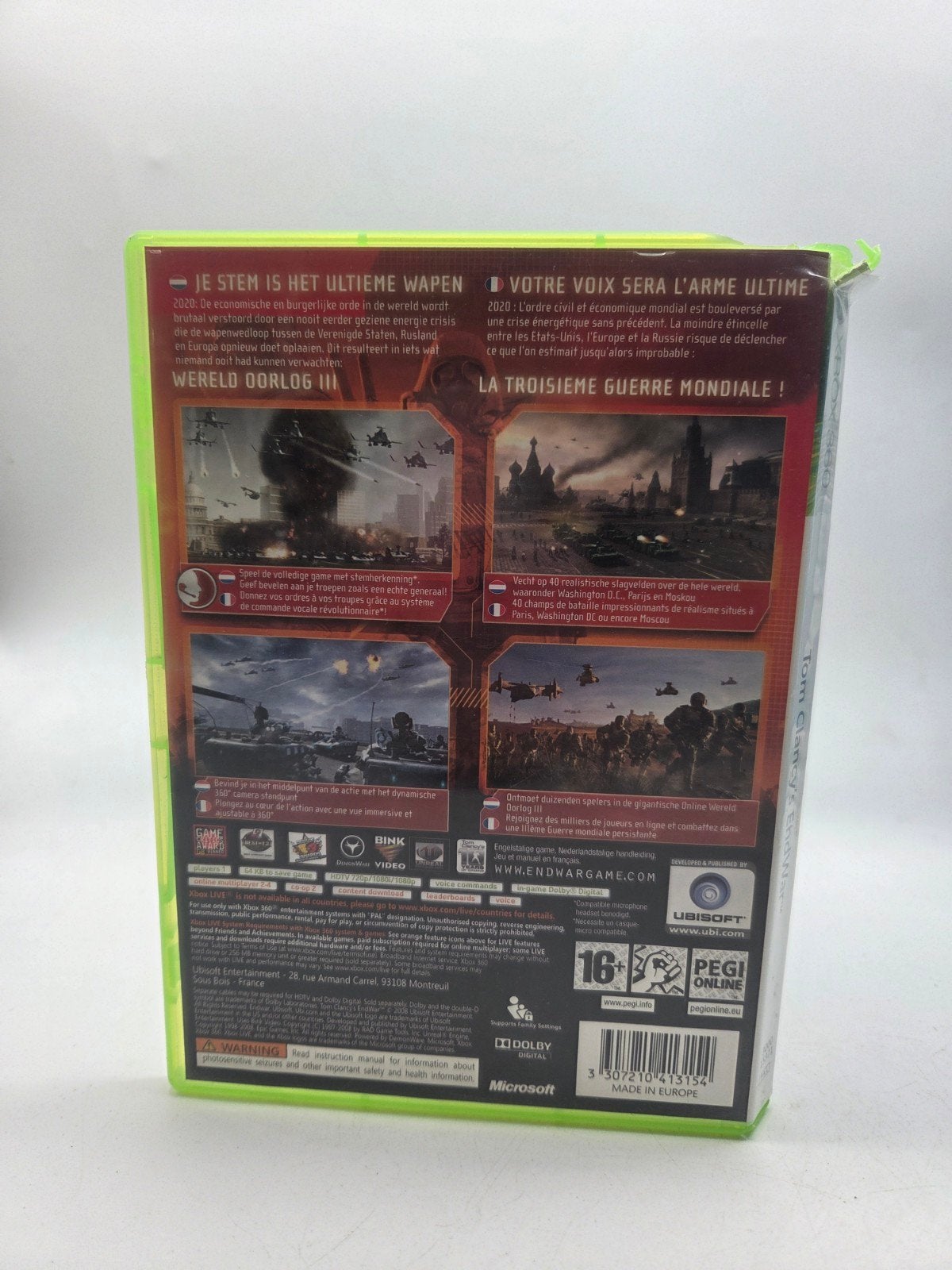 Tom Clancy's EndWar Xbox 360 - Strategiegame, Ubisoft, Online, Gebruikt, Ubisoft Entertainment S.A., 2 Cité de l'Innovation, 93696 Pantin Cedex, France