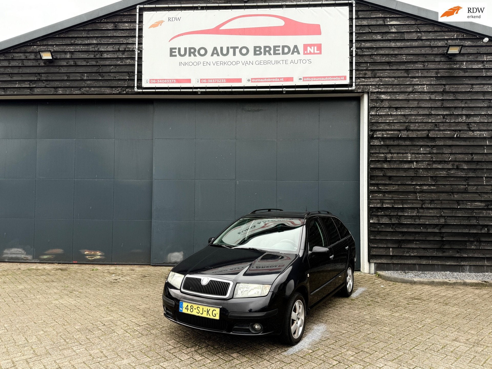 Skoda Fabia Combi 1.4-16V Equipe plus, Auto's, Voorwielaandrijving, Gebruikt, 4 cilinders, Zwart