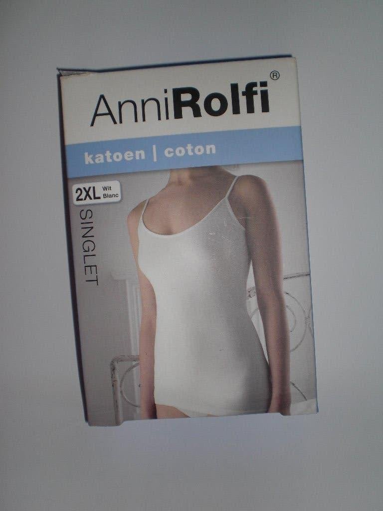 Anni Rolf singlet 2 XL wit Nieuw, Anni Rolf, Wit, Maat 46/48 (XL) of groter, Nieuw
