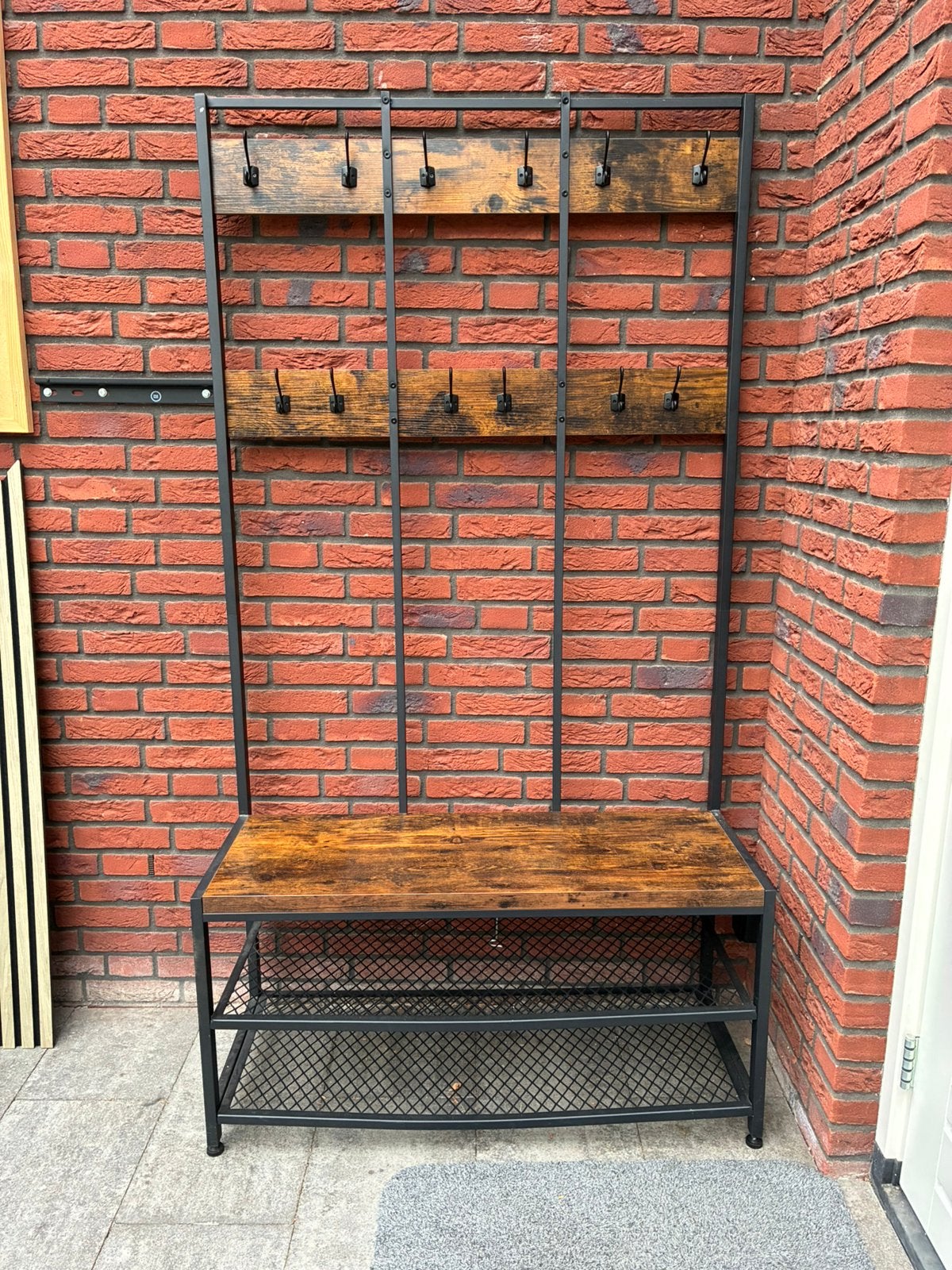 Kapstok met bankje, Ophalen, Gebruikt, Staande kapstok, 150 tot 200 cm