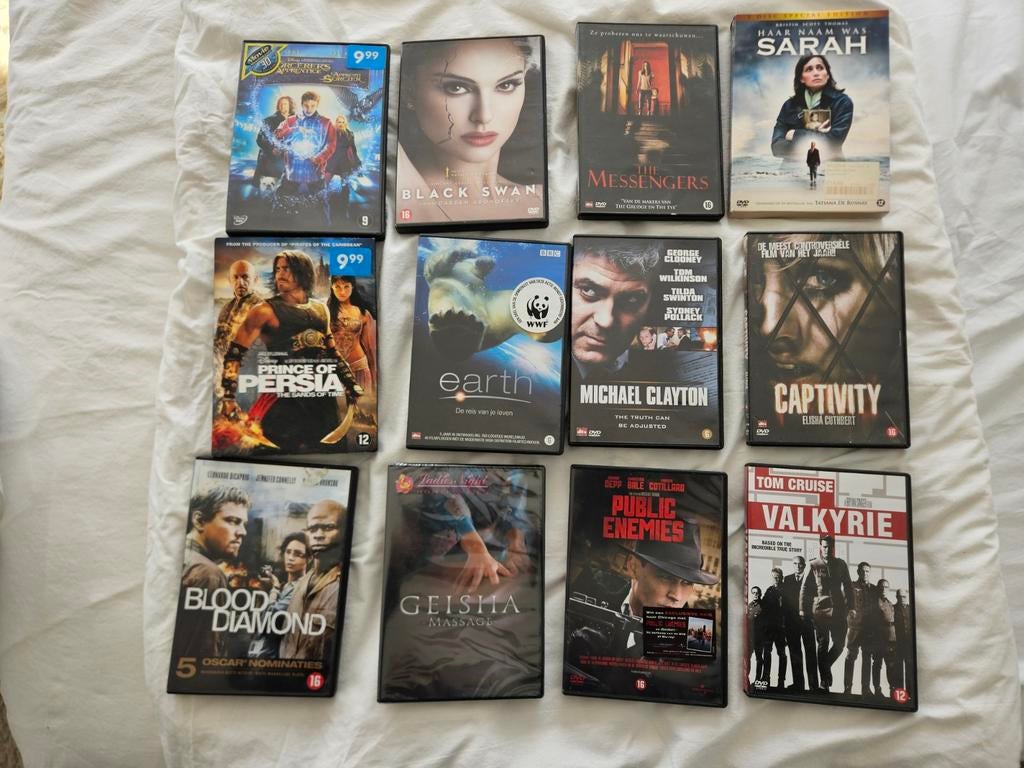 12 dvd's bijna gratis, Vanaf 12 jaar, Ophalen of Verzenden, Zo goed als nieuw