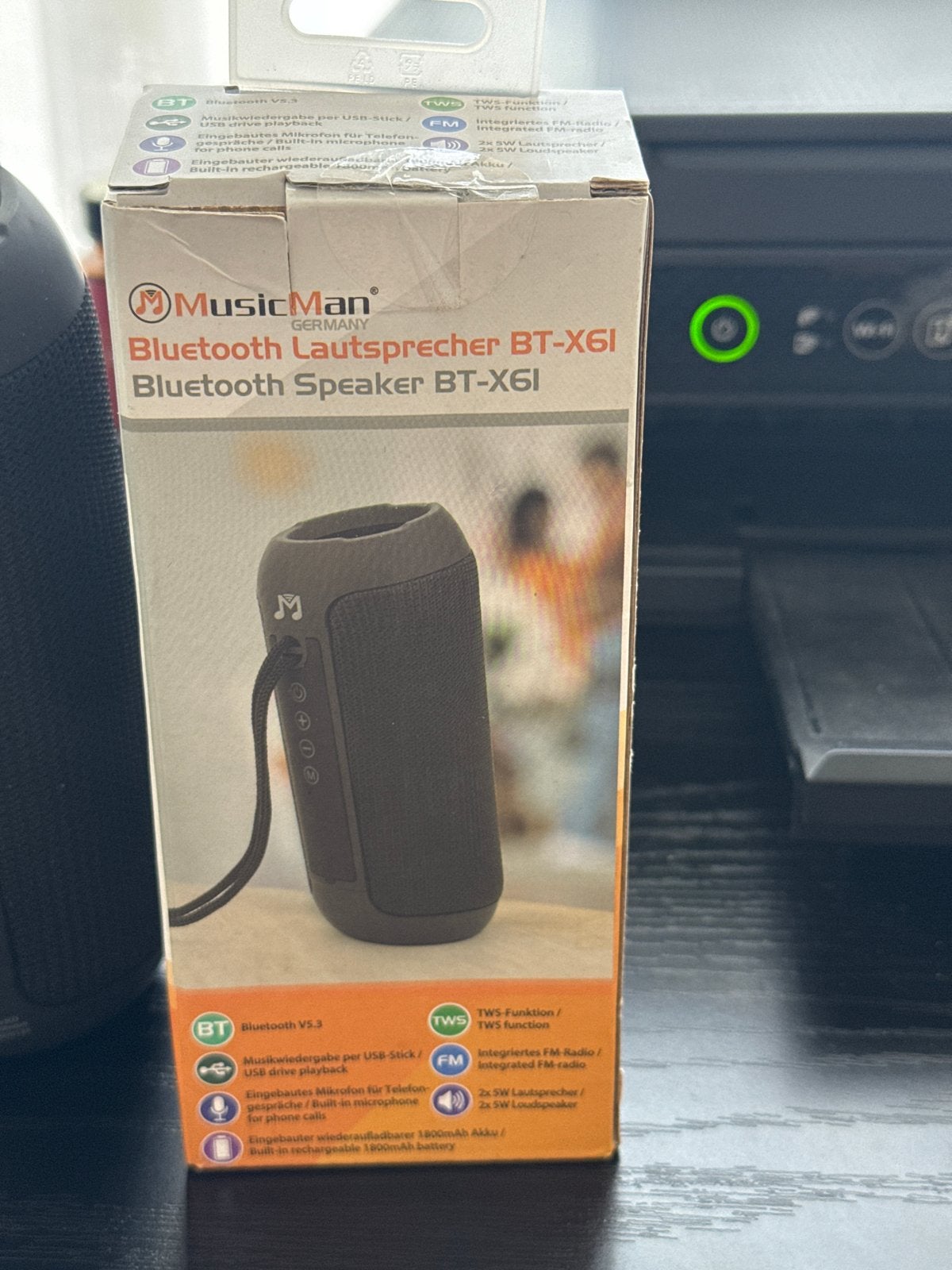 MusicMan Bluetooth Speaker BT-X6I - Draagbare speaker, Overige merken, Nieuw, Ophalen of Verzenden, Draagbare speaker