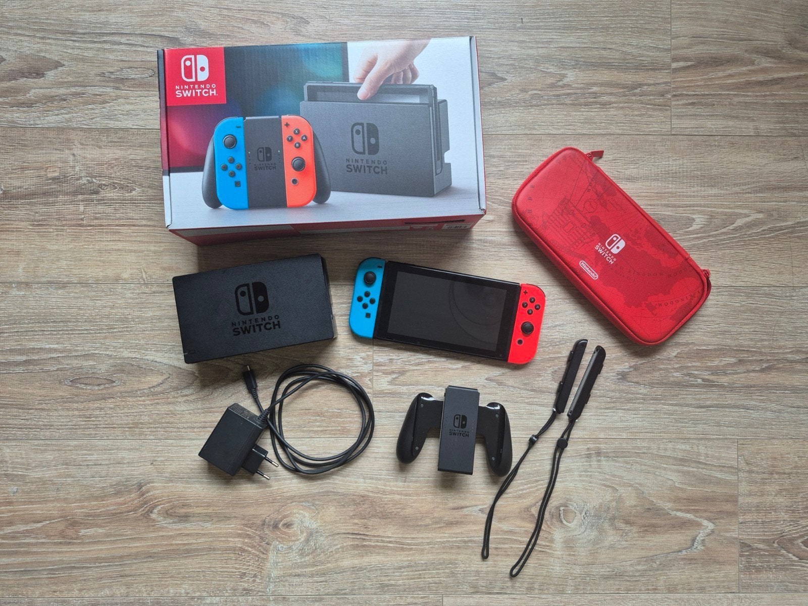 Nintendo Switch V1 console, Spelcomputers en Games, Ophalen of Verzenden, Zo goed als nieuw, Met 2 controllers, Switch Original