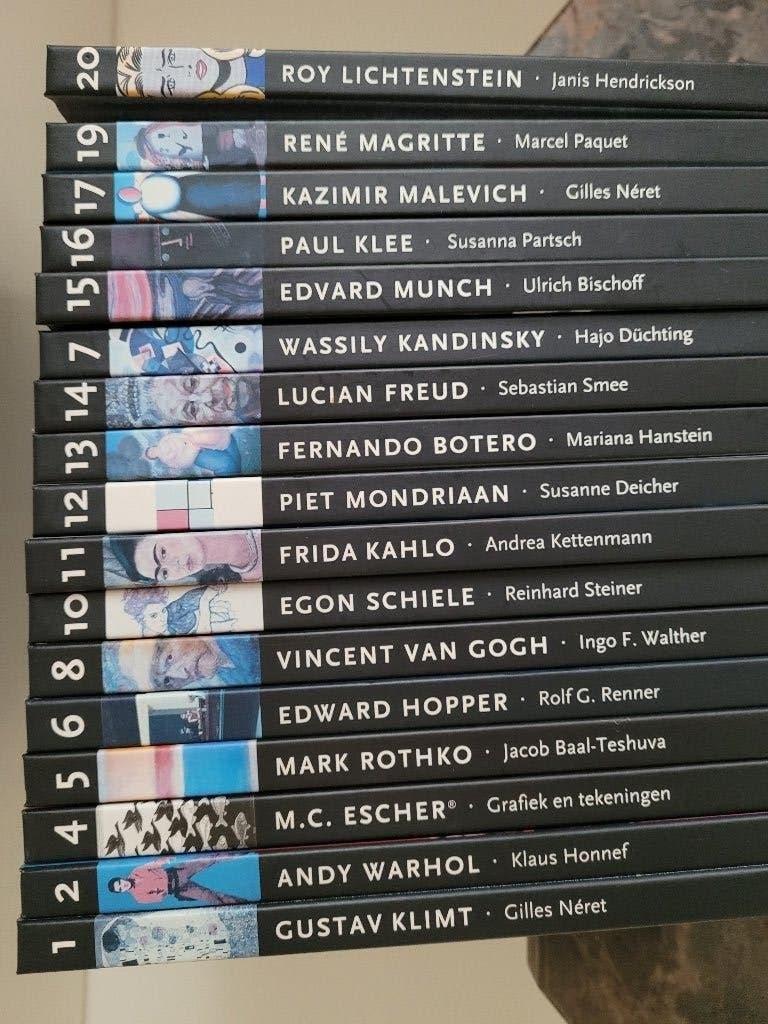 Moderne schilders 17 handzame delen, Diverse, Ophalen of Verzenden, Zo goed als nieuw, Schilder- en Tekenkunst